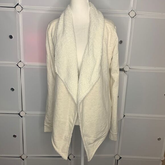 Gaiam Compass Sherpa Open-Front Wrap Yoga Cardigan Size XS - Picture 2 of 16